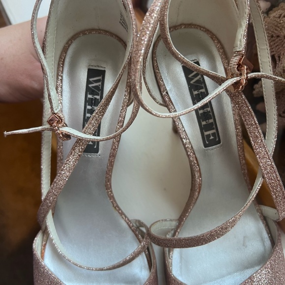 Pink/Rose Gold Sparkly Stilettos - Picture 5 of 5